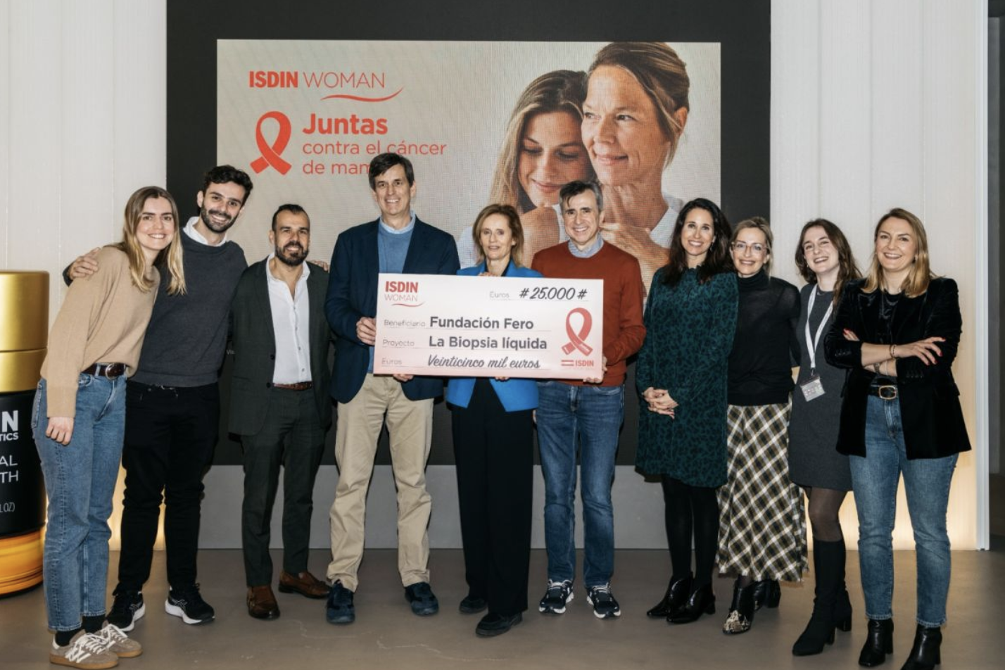 ISDIN dona 25.000 euros a la Fundación FERO para la lucha contra el cáncer de mama