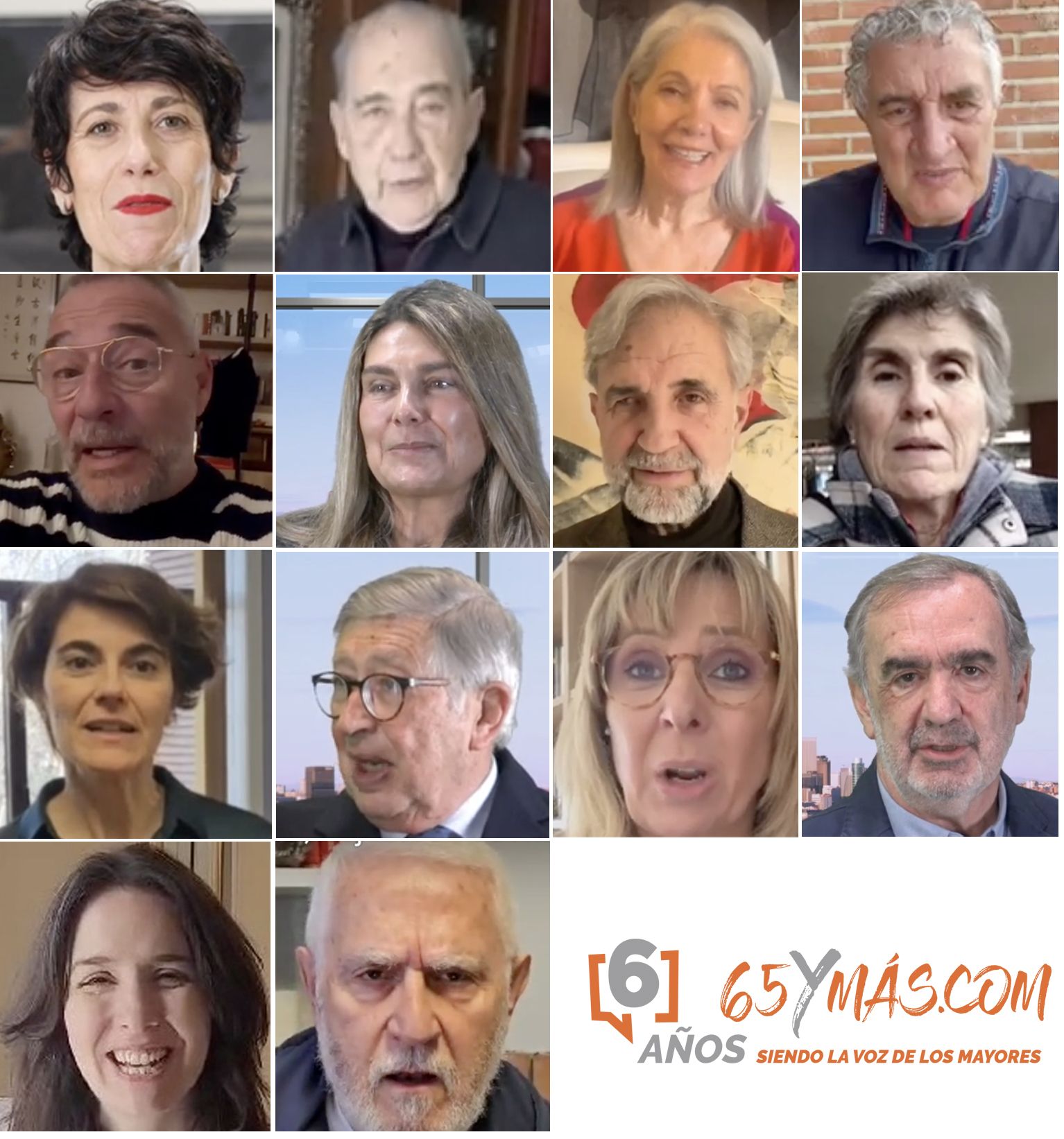 Elma Saiz, Carlos San Juan, Paloma del Río, Romay, Goto González y muchos más felicitan a 65YMÁS