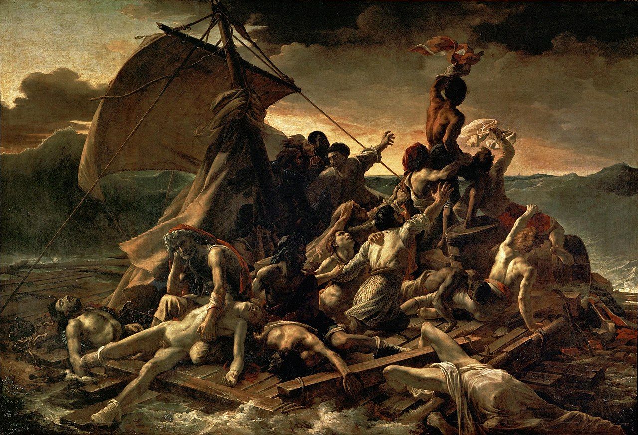 JEAN LOUIS THÉODORE GÉRICAULT   La Balsa de la Medusa (Museo del Louvre, 1818 19)