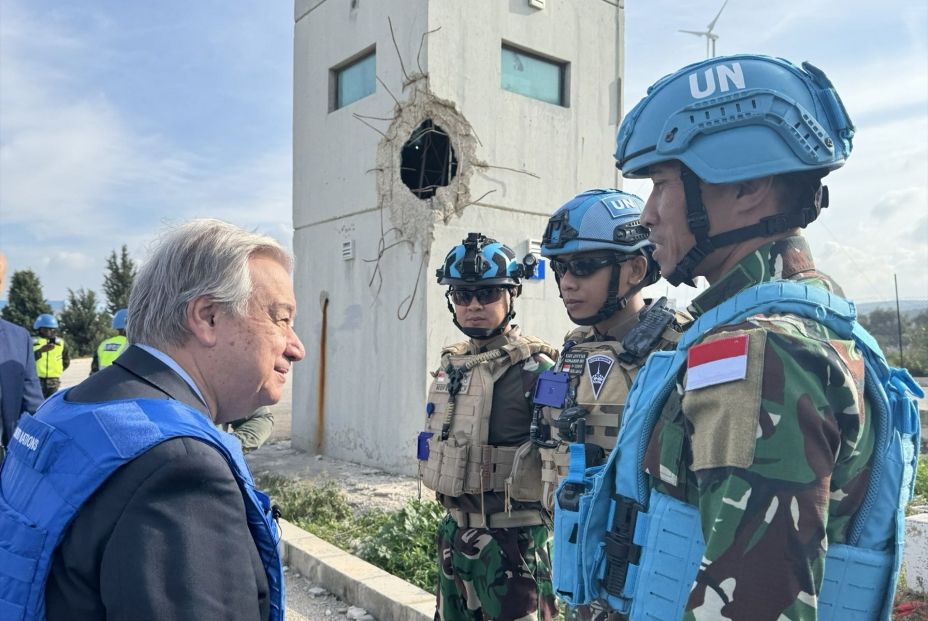 EuropaPress 6461896 secretario general onu antonio guterres visita tropas finul