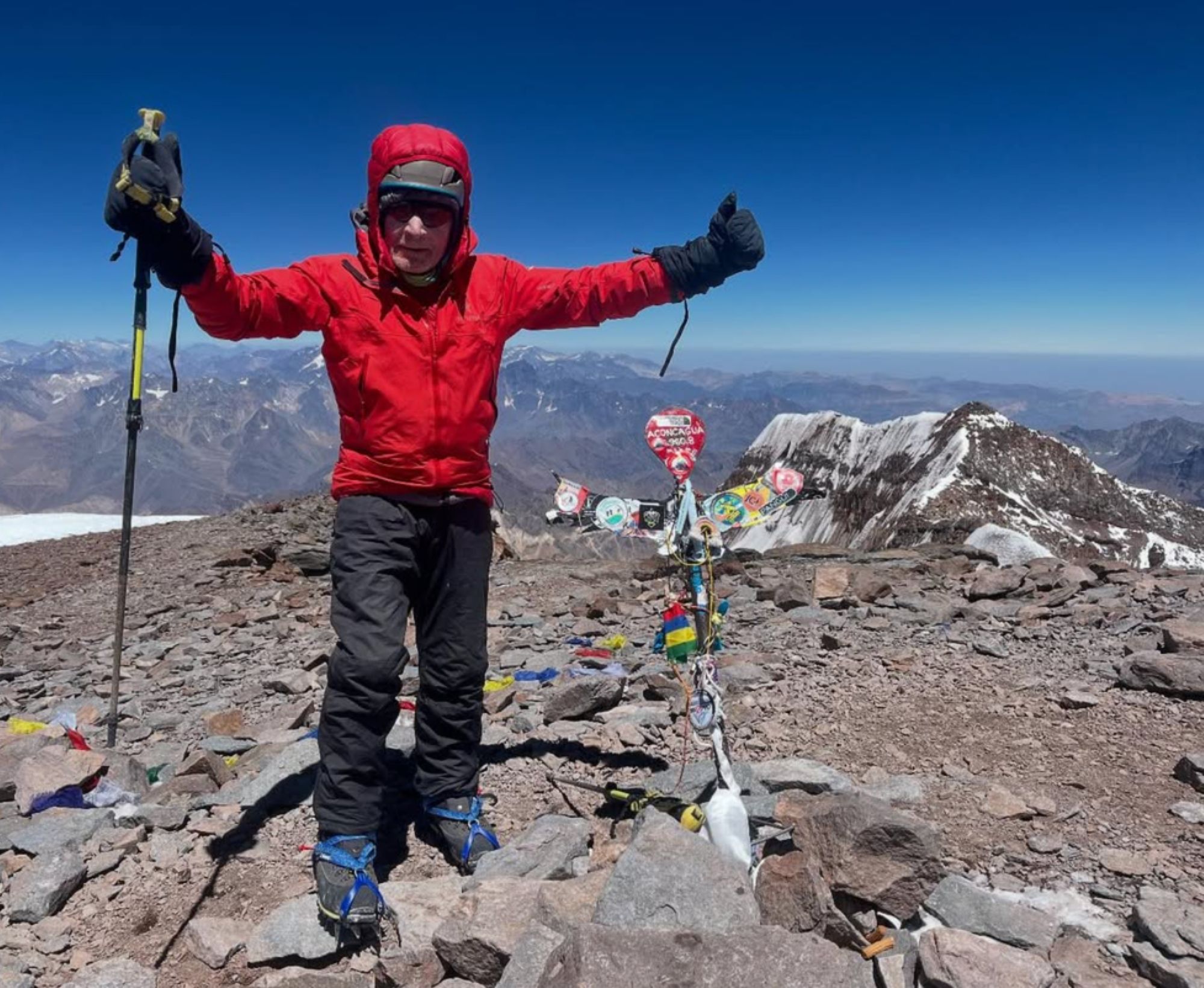 Carlos Soria alcanza la cumbre del Aconcagua a los 86 años: "No he perdido nada de ganas de vivir" (Instagram)