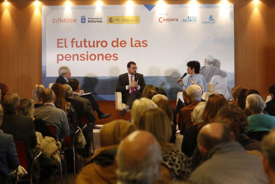 Adrián Barbón: "Garantizar y revalorizar las pensiones es la apuesta política más valiente y justa". Foto: Gobierno Principado de Asturias