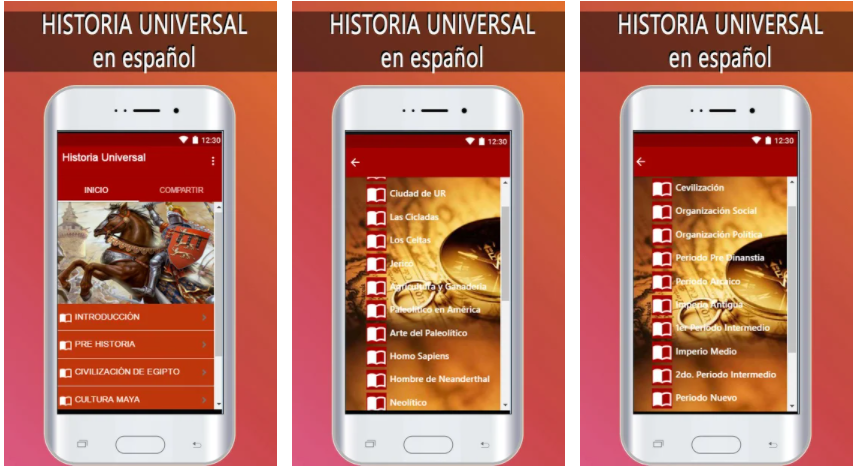 Historia Universal app