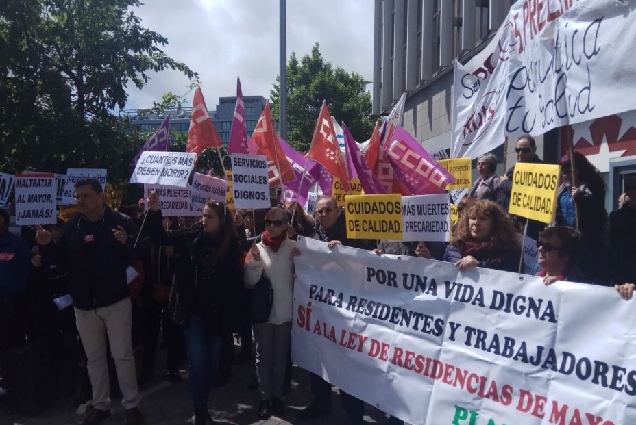 Los familiares denuncian que "prima la idea de negocio" en las residencias de la Comunidad de Madrid